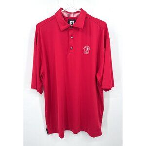FootJoy FJ Mens XL ProDry Lisle Golf Polo Red Shirt Atlanta National